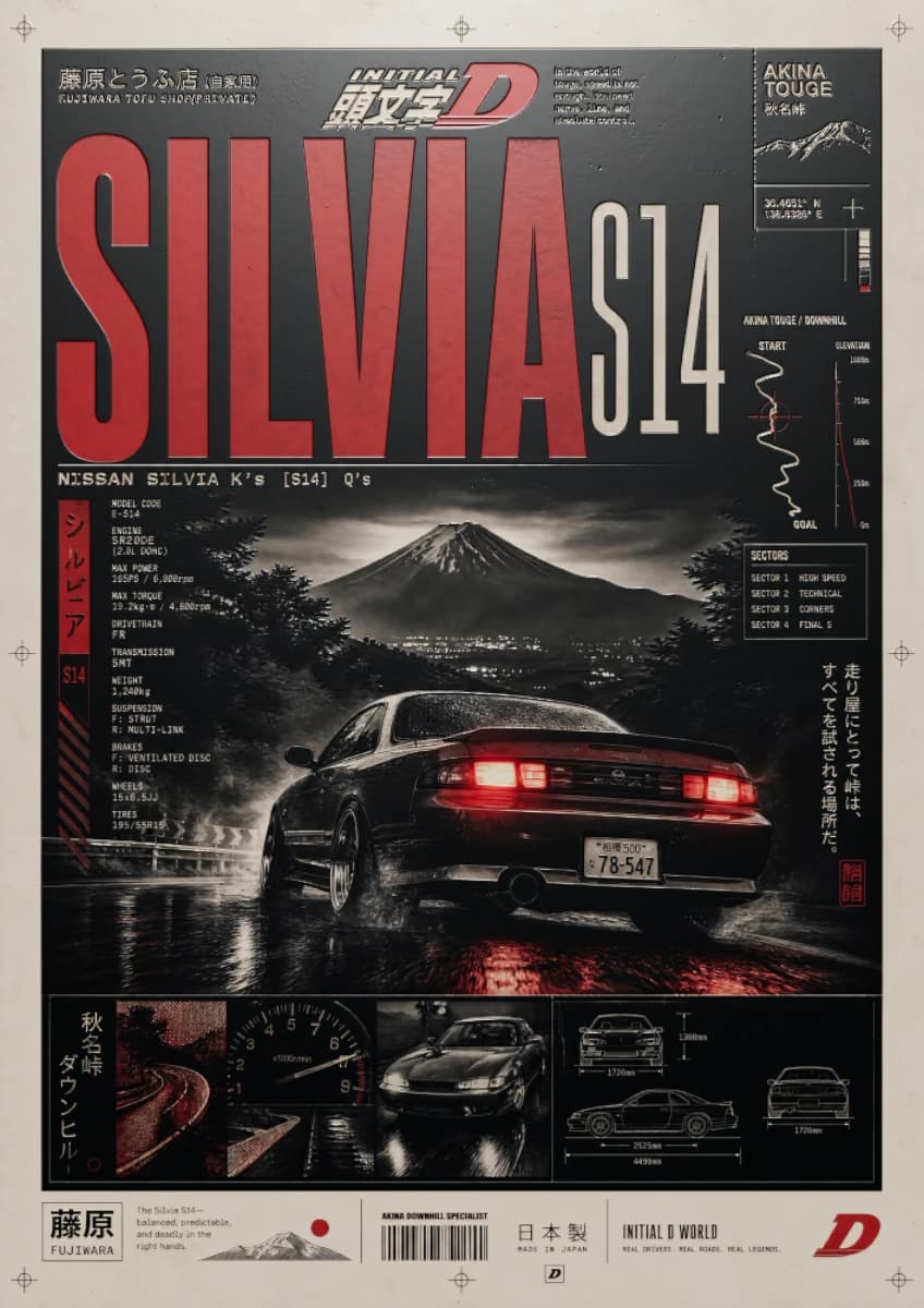 Silvia S14 Akina Descent