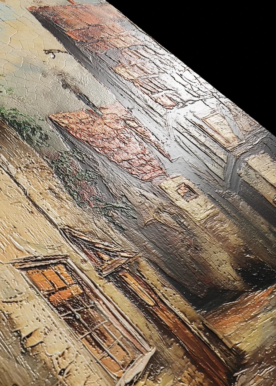 Sunlit Village Lane - FeelForm™ Tactile Surface