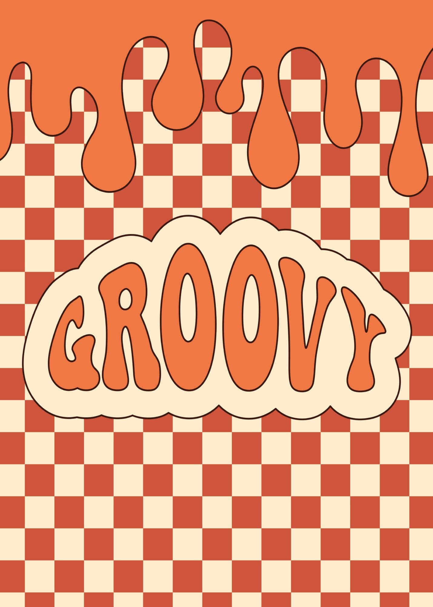 Groovy - Metal Poster by Afterimage Studio