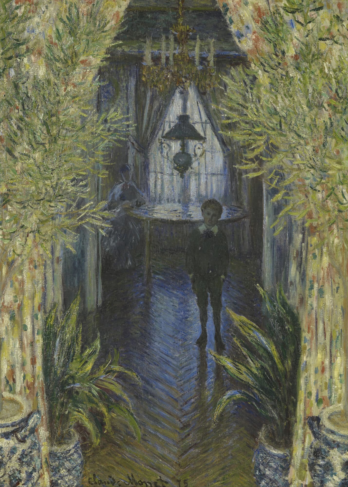 A Corner of the Apartment (1875) - Metal Poster by Claude Monet
