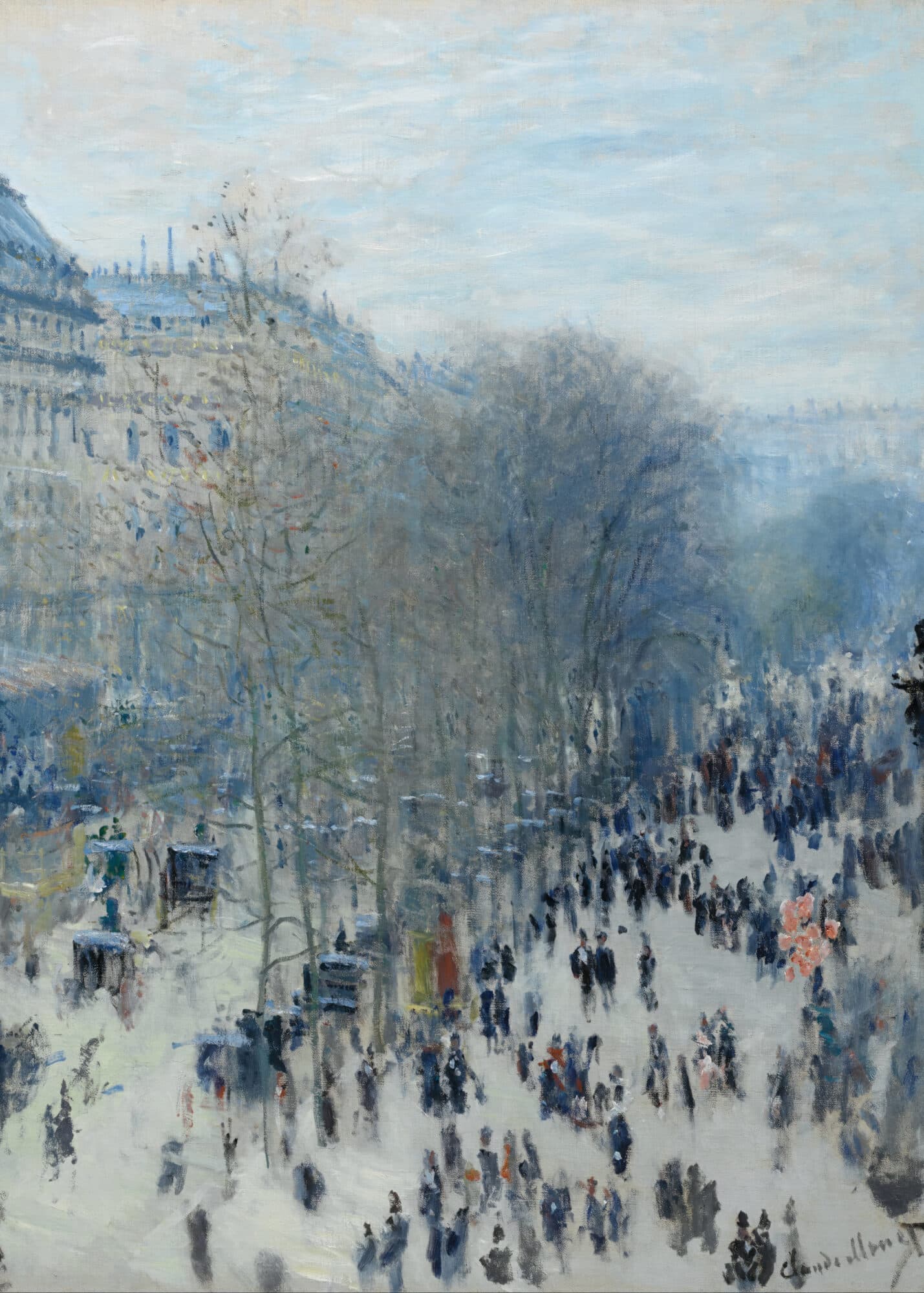 Boulevard des Capucines (1873-74) - Metal Poster by Claude Monet