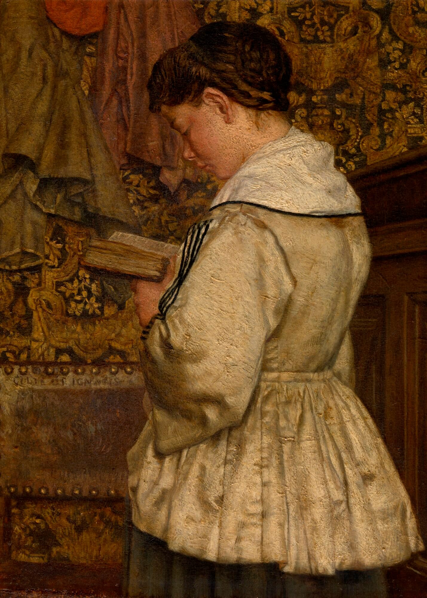 The Reader - Metal Poster by Henri de Braekeleer