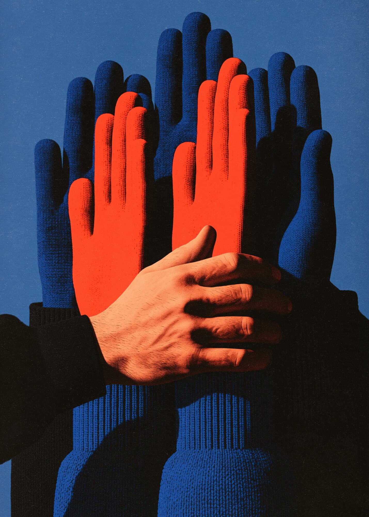 United Gesture - Metal Poster by North & Amber