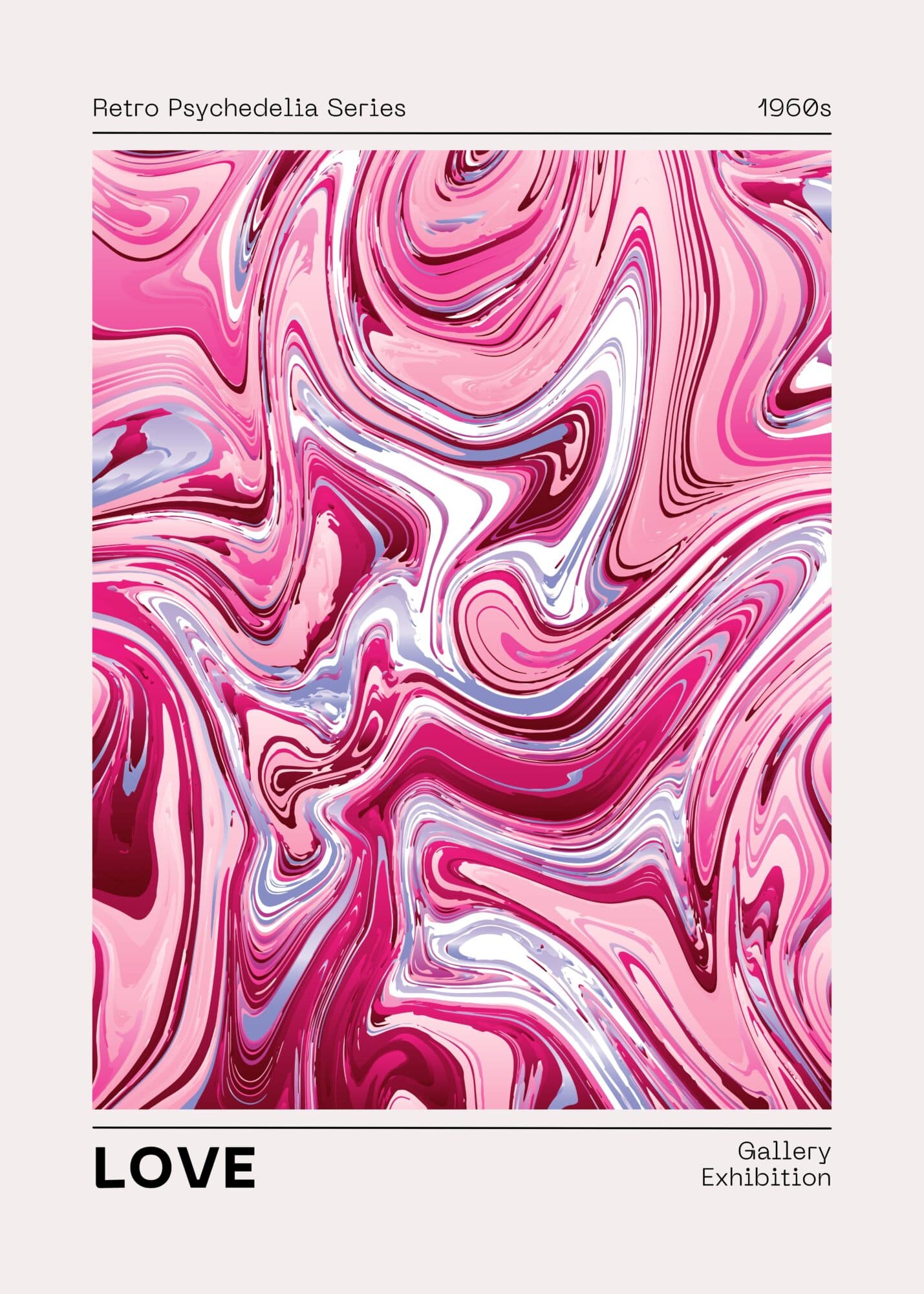 Love - Metal Poster by Studio Fauve