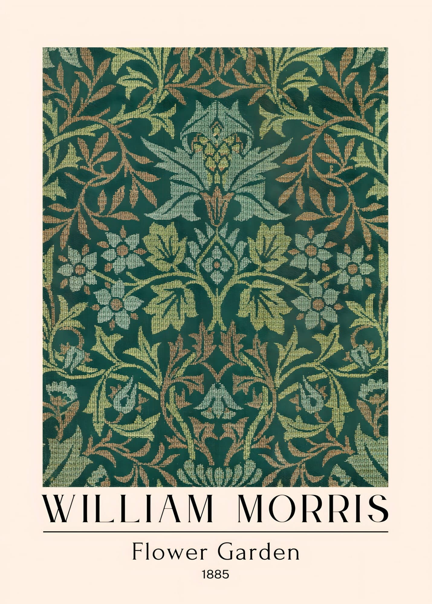 Flower Garden - Metal Poster by William Morris