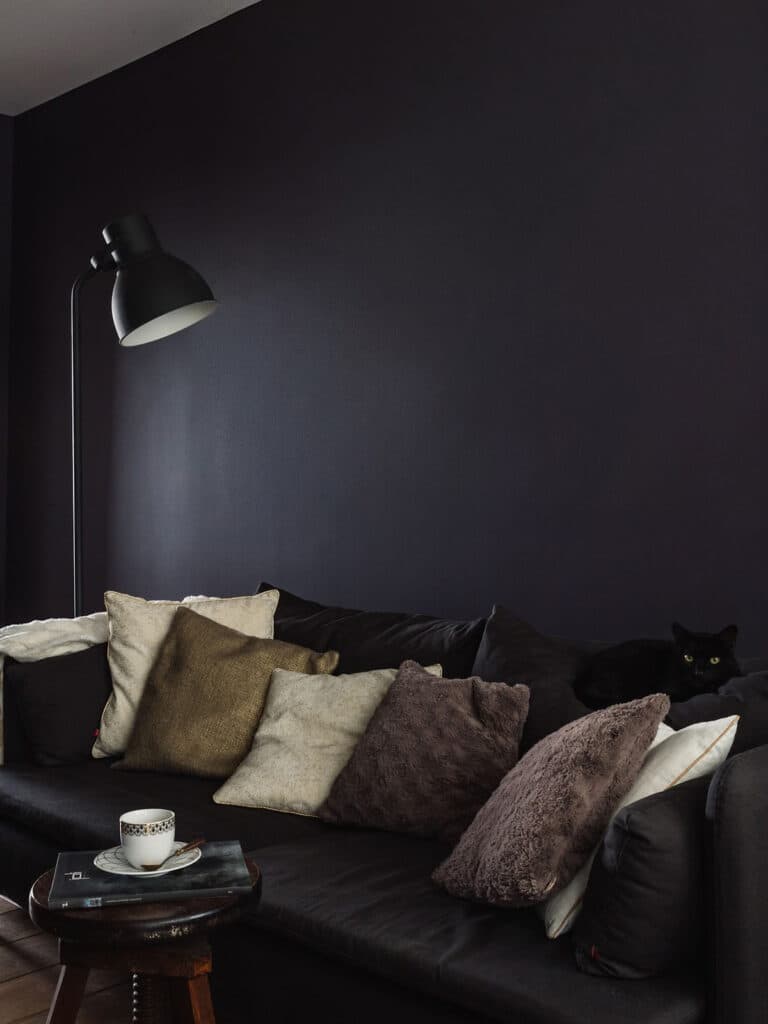 Bright living room mockup